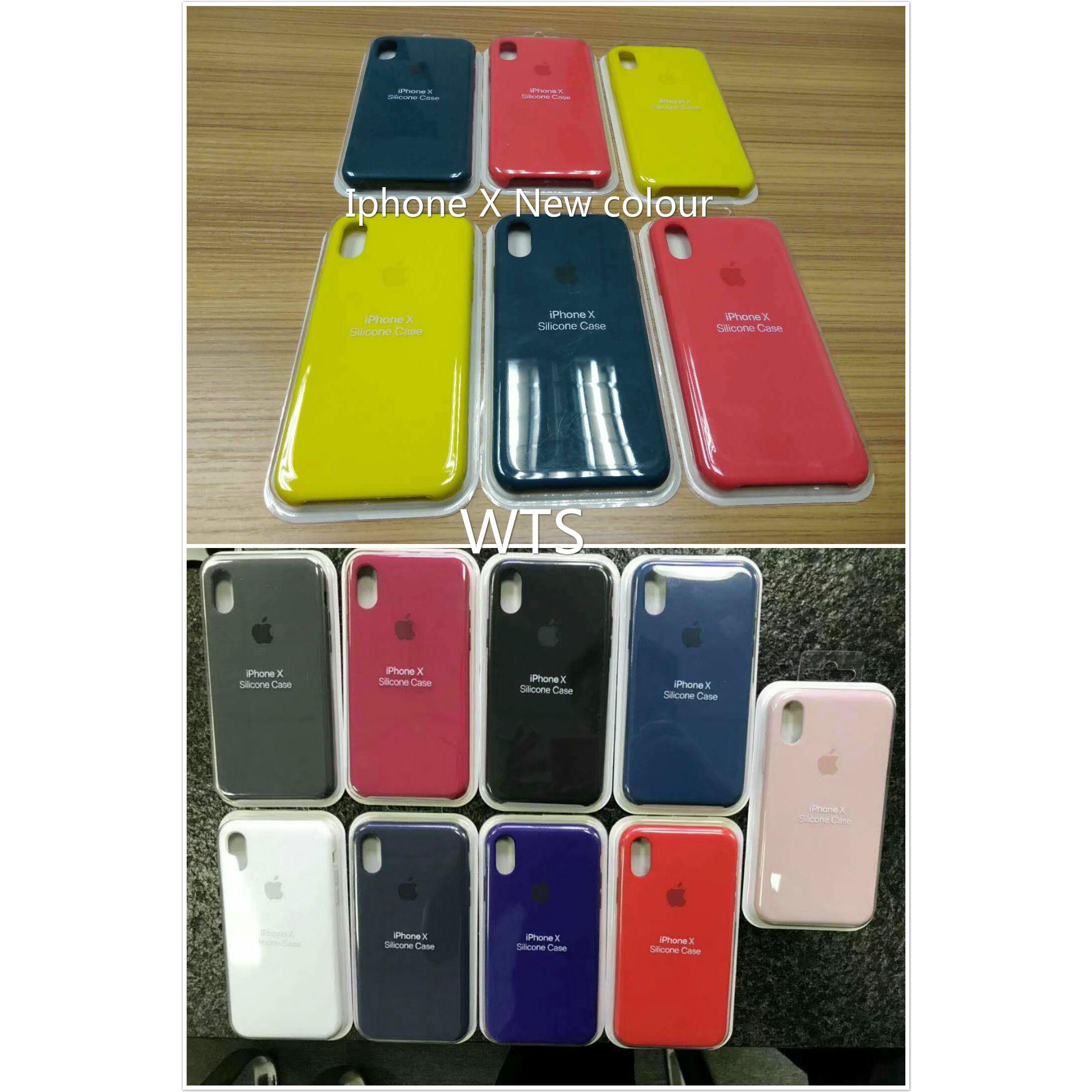 Apple Iphone X Silicone Case 12 colours Wholesale Suppliers