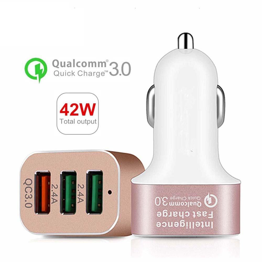 OEM 3-port QC3.0 Car charger Wholesale Suppliers